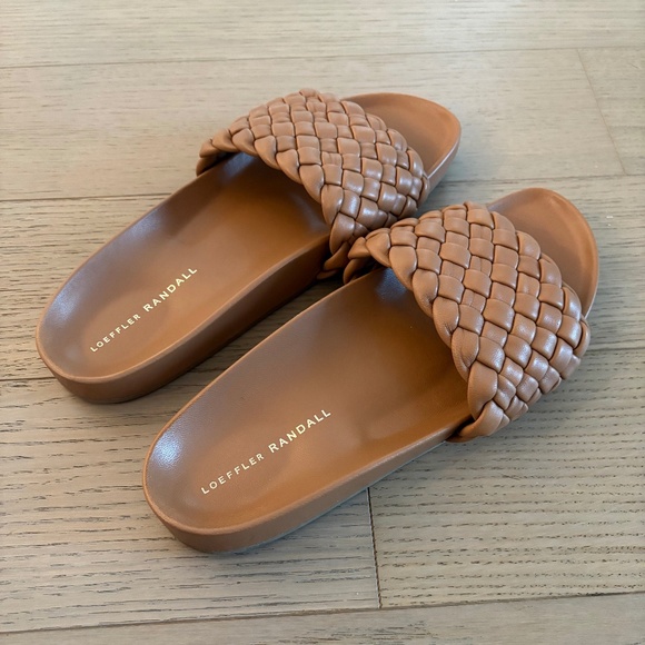 Loeffler Randall Sonnie Flat Woven Sandals - Size 10 - Picture 2 of 5